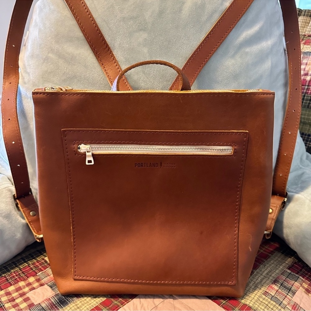 Portland Leather Handmade Tote Backpack